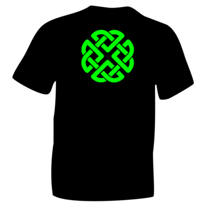 Fluorescent Green Celtic Knot