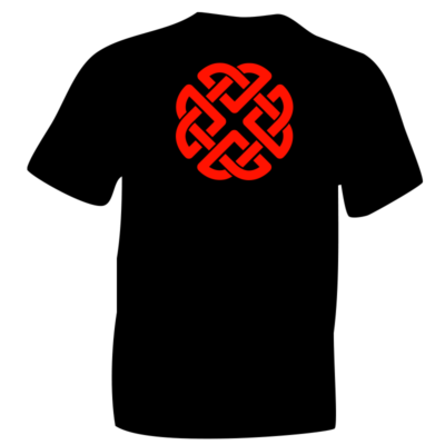 Fluorescent Red Celtic Knot